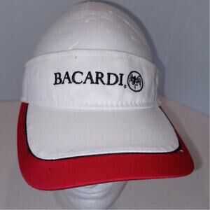 NEW Vintage BACARDI Rum Embroidered Unisex Visor Hat